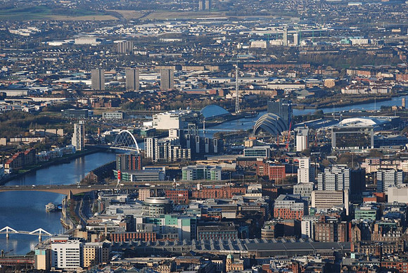 Glasgow Centre from the Air