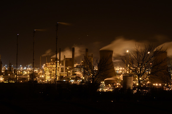 Grangemouth refinery at Night