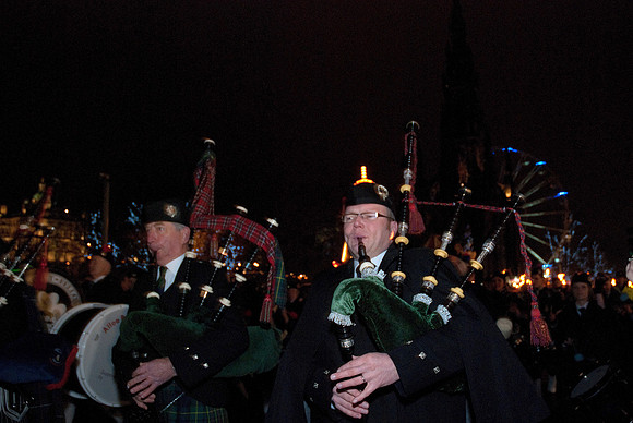 Pipe Band Marching