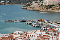 Peniscola Harbour from the Air