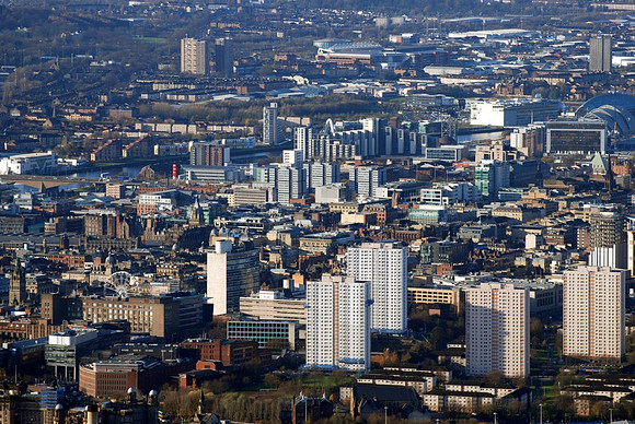 View over Central Glasgow