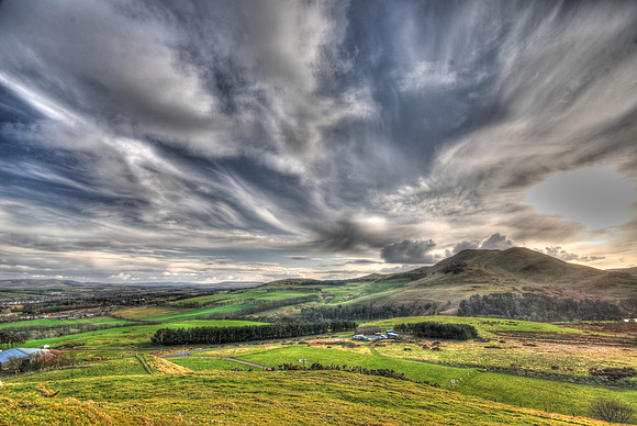 Pentlands from Castlelaw