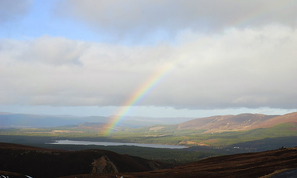 Loch Morlich Rainbow from Cairngorm