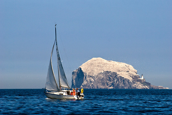 Sailing at the Bass Rock